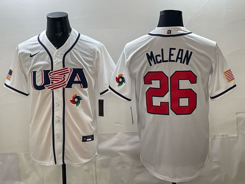Men 2026 World cup white MLB Nike jersey 001013